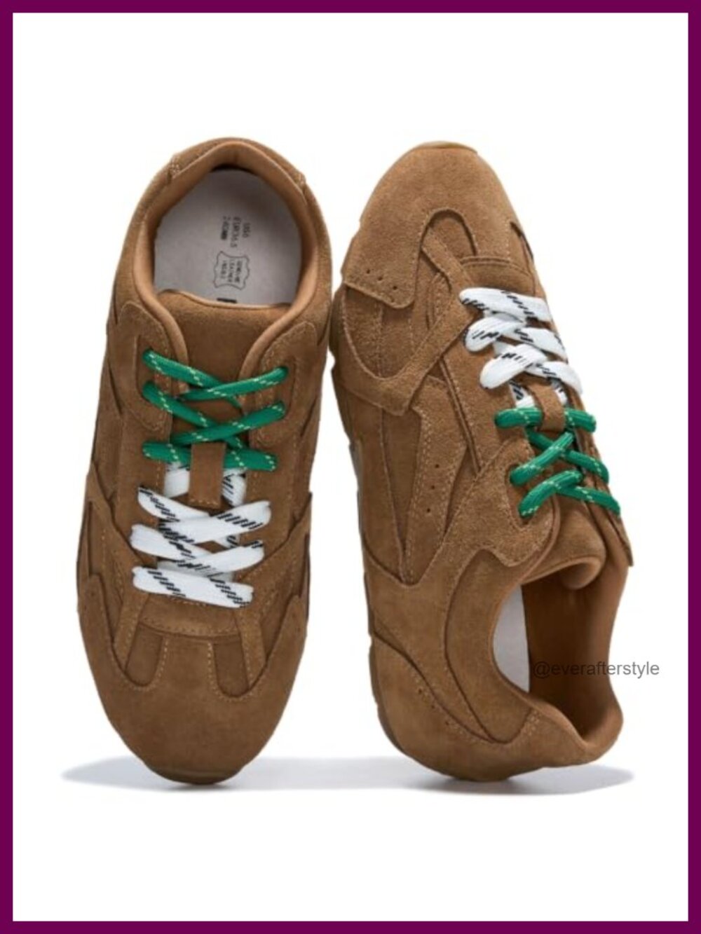 Genuine Leather Sneakers Women Memory Foam Anti-Slip Lace-Up Casual Walking